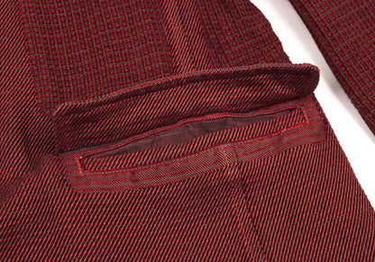ISSEY MIYAKE A-POC Dyed Sashiko Panel Jacket Red Size 3