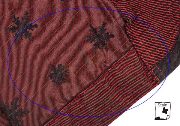 ISSEY MIYAKE A-POC Dyed Sashiko Panel Jacket Red Size 3