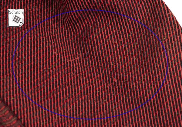 ISSEY MIYAKE A-POC Dyed Sashiko Panel Jacket Red Size 3