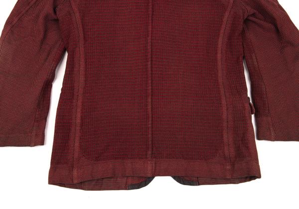 ISSEY MIYAKE A-POC Dyed Sashiko Panel Jacket Red Size 3