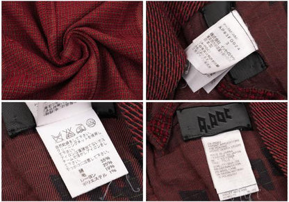 ISSEY MIYAKE A-POC Dyed Sashiko Panel Jacket Red Size 3