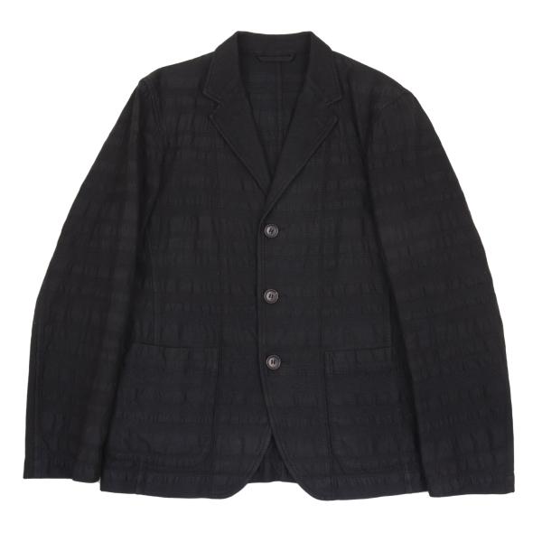ISSEY MIYAKE A-POC Border Weave 3B Jacket Navy Size 1