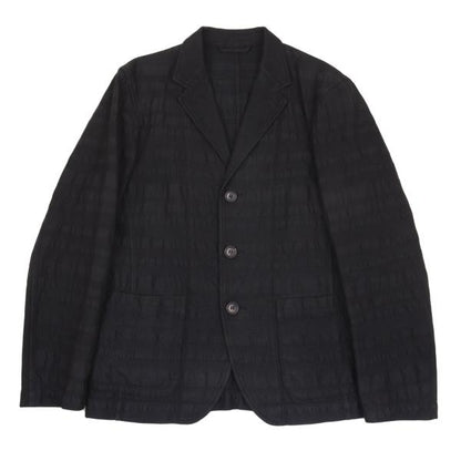 ISSEY MIYAKE A-POC Border Weave 3B Jacket Navy Size 1