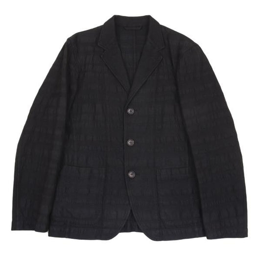 ISSEY MIYAKE A-POC Border Weave 3B Jacket Navy Size 1