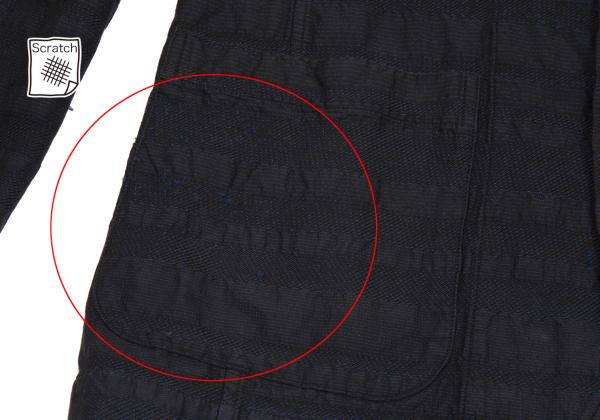 ISSEY MIYAKE A-POC Border Weave 3B Jacket Navy Size 1
