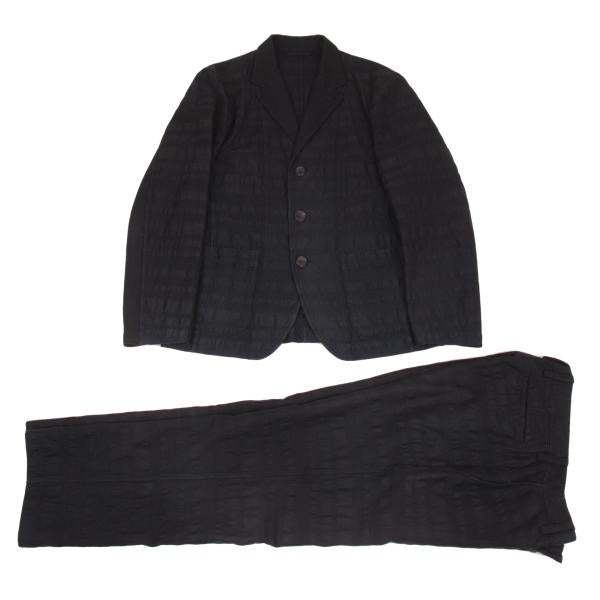 ISSEY MIYAKE A-POC Border Weave 3B Jacket Navy Size 1