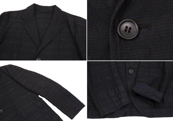 ISSEY MIYAKE A-POC Border Weave Suit Navy Size 1