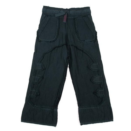 ISSEY MIYAKE A-POC Dyed Fringe Panel Wide Pants Blue Size 2
