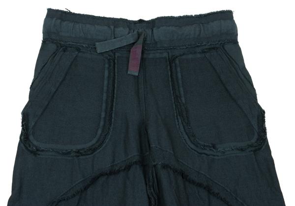ISSEY MIYAKE A-POC Dyed Fringe Panel Wide Pants Blue Size 2