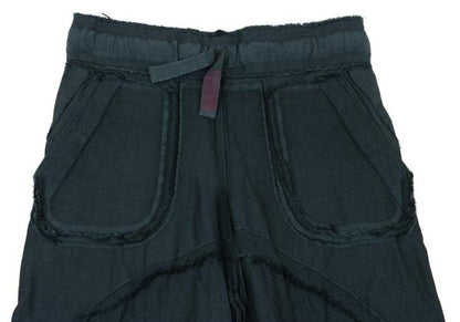 ISSEY MIYAKE A-POC Dyed Fringe Panel Wide Pants Blue Size 2