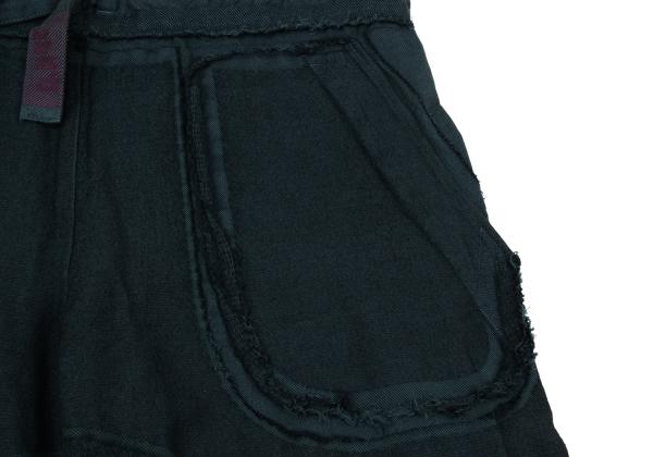 ISSEY MIYAKE A-POC Dyed Fringe Panel Wide Pants Blue Size 2