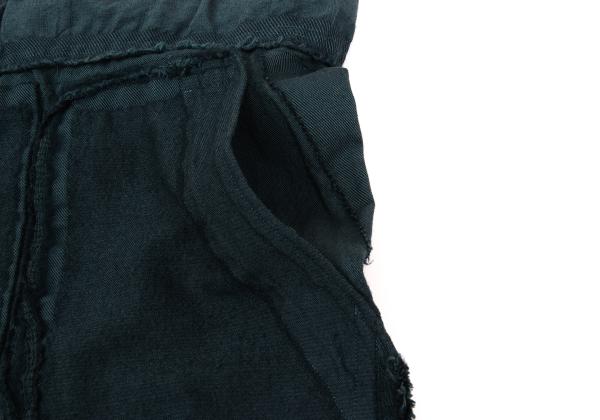 ISSEY MIYAKE A-POC Dyed Fringe Panel Wide Pants Blue Size 2