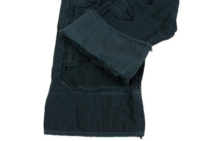 ISSEY MIYAKE A-POC Dyed Fringe Panel Wide Pants Blue Size 2