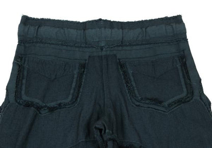 ISSEY MIYAKE A-POC Dyed Fringe Panel Wide Pants Blue Size 2