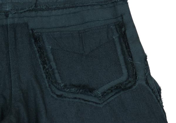 ISSEY MIYAKE A-POC Dyed Fringe Panel Wide Pants Blue Size 2