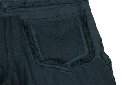 ISSEY MIYAKE A-POC Dyed Fringe Panel Wide Pants Blue Size 2