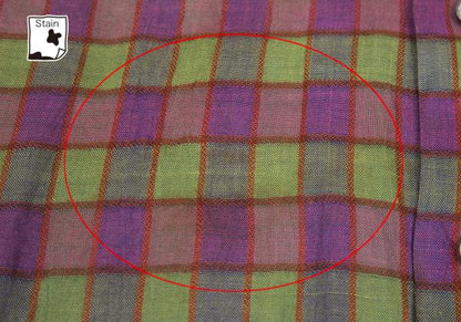 ISSEY MIYAKE MEN Check Stand Collar Shirt Purple Size M