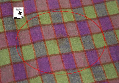 ISSEY MIYAKE MEN Check Stand Collar Shirt Purple Size M