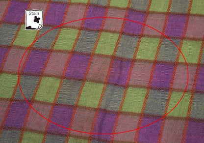 ISSEY MIYAKE MEN Check Stand Collar Shirt Purple Size M