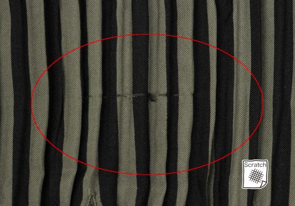 ISSEY MIYAKE MEN Pleated Stripe Band Shirt Black Size M
