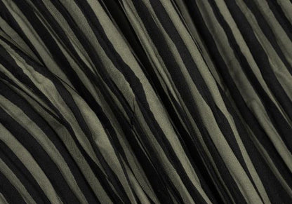 ISSEY MIYAKE MEN Pleated Stripe Band Shirt Black Size M
