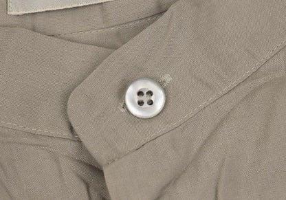 ISSEY MIYAKE MEN Wrinkle Pleat Band Collar Shirt Gray Size M