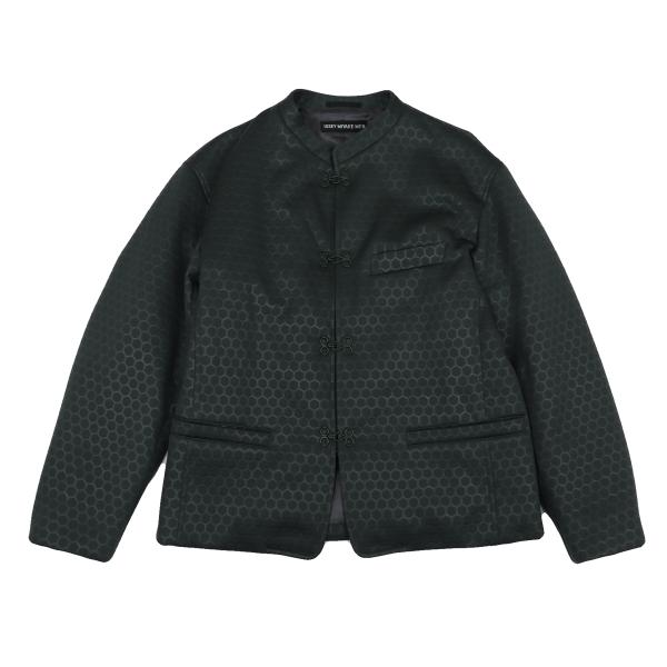 ISSEY MIYAKE MEN Hexagon Embossed Jacket Green Size 2