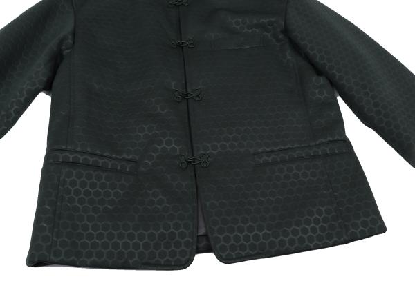 ISSEY MIYAKE MEN Hexagon Embossed Jacket Green Size 2