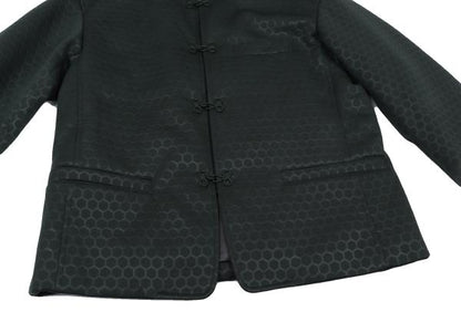 ISSEY MIYAKE MEN Hexagon Embossed Jacket Green Size 2