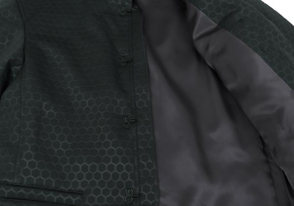 ISSEY MIYAKE MEN Hexagon Embossed Jacket Green Size 2