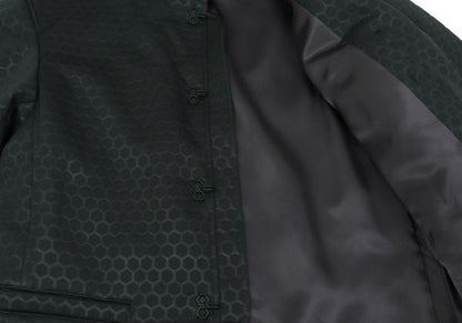 ISSEY MIYAKE MEN Hexagon Embossed Jacket Green Size 2