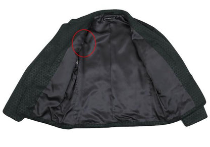 ISSEY MIYAKE MEN Hexagon Embossed Jacket Green Size 2