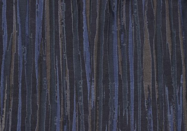 ISSEY MIYAKE MEN Blue Cotton Poly Bleed Stripe Jacket Size 2