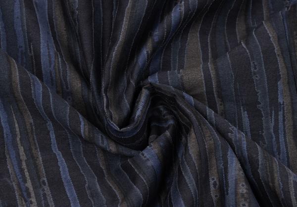ISSEY MIYAKE MEN Blue Cotton Poly Bleed Stripe Jacket Size 2