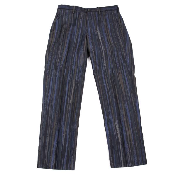 ISSEY MIYAKE MEN Cotton Poly Blurred Pants Blue Size 2