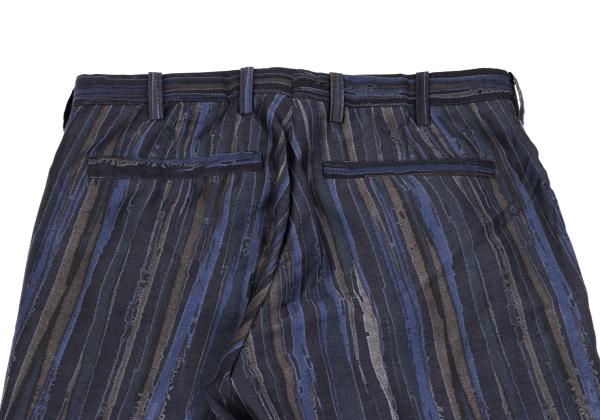 ISSEY MIYAKE MEN Cotton Poly Blurred Pants Blue Size 2