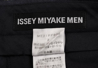 ISSEY MIYAKE MEN Cotton Poly Blurred Pants Blue Size 2