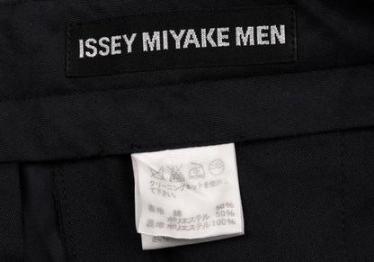 ISSEY MIYAKE MEN Cotton Poly Blurred Pants Blue Size 2
