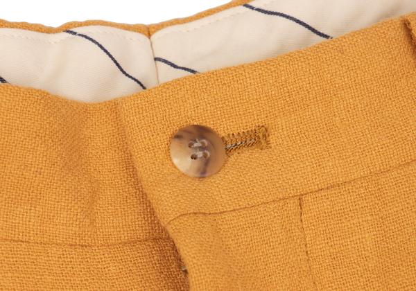 ISSEY MIYAKE MEN Linen Two-Tuck Pants Mustard Size M