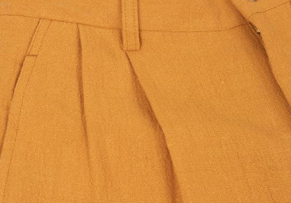 ISSEY MIYAKE MEN Linen Two-Tuck Pants Mustard Size M