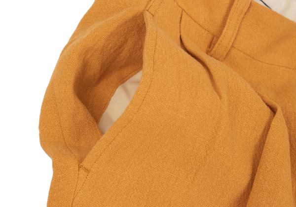 ISSEY MIYAKE MEN Linen Two-Tuck Pants Mustard Size M