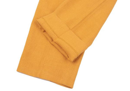 ISSEY MIYAKE MEN Linen Two-Tuck Pants Mustard Size M
