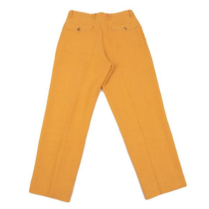 ISSEY MIYAKE MEN Linen Two-Tuck Pants Mustard Size M