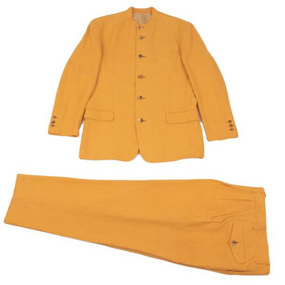 ISSEY MIYAKE MEN Linen Two-Tuck Pants Mustard Size M