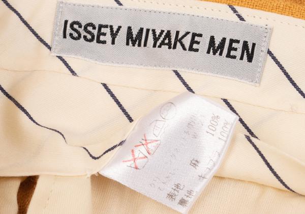 ISSEY MIYAKE MEN Linen Two-Tuck Pants Mustard Size M