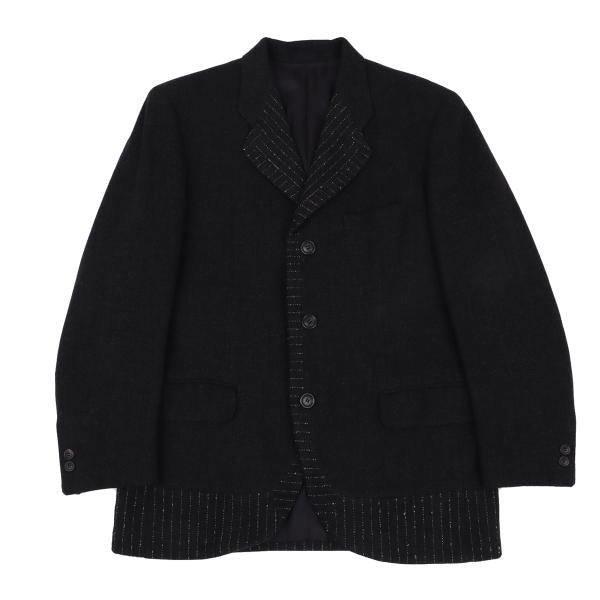 ISSEY MIYAKE MEN Stripe Design Jacket Charcoal Size M