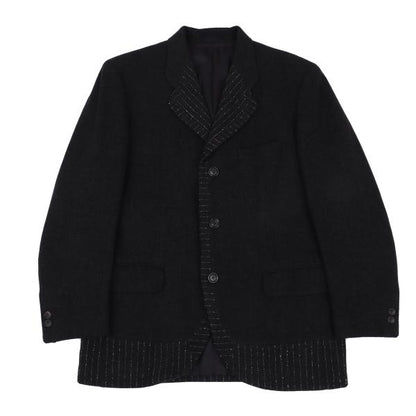 ISSEY MIYAKE MEN Stripe Design Jacket Charcoal Size M