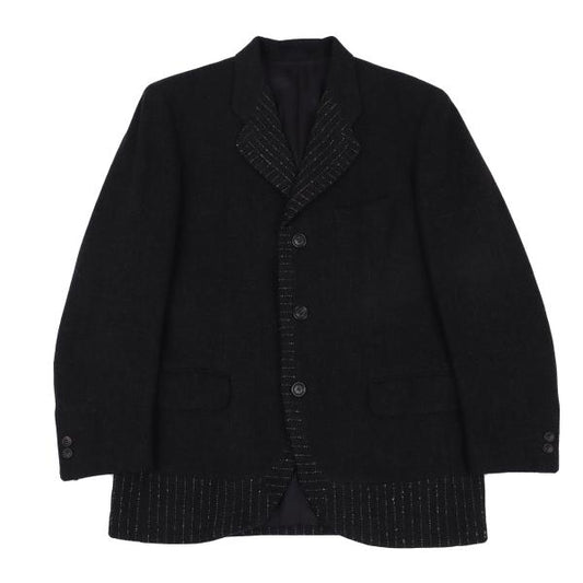 ISSEY MIYAKE MEN Stripe Design Jacket Charcoal Size M