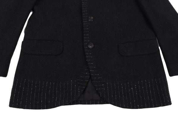 ISSEY MIYAKE MEN Stripe Design Jacket Charcoal Size M