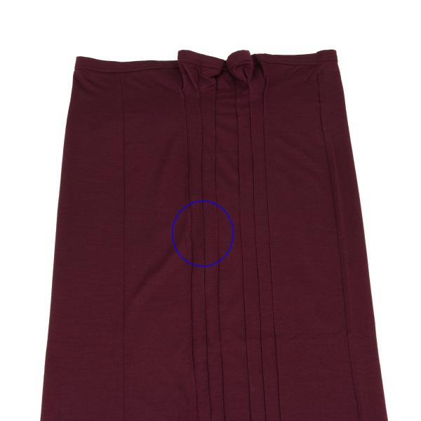 COMME des GARCONS Wool Stretch Pintuck Skirt Red Size M